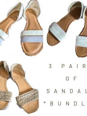 3 Pair *Bundle* Of Women's Sandals!